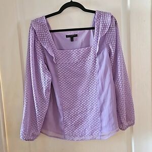 Banana Republic Lavender Purple Top Large Petite